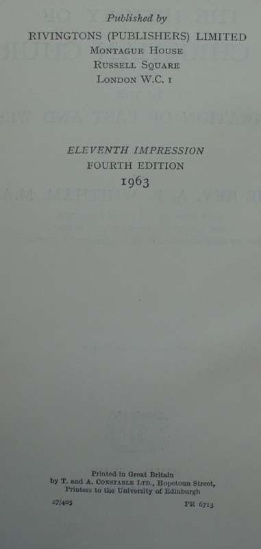 Bible/Book - The History Of The Christian Church - 1963