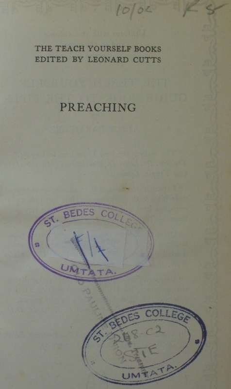 Bible/Book - Preaching - James S Stewart - 1955