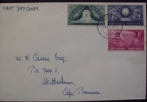 FDC - SA - Voortrekker 1949 - Barclays Stamp