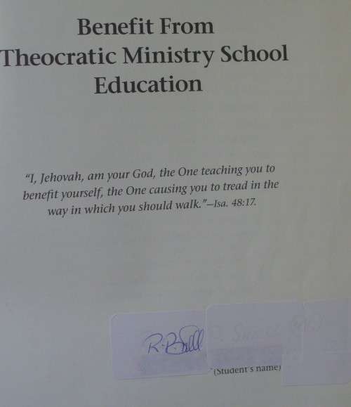 Bible/Book - Benefit From Theocratic Ministry Education - Jehovah - Illustrated