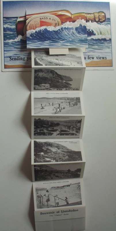 Postcards x 4 - UK - Fold Out - Unused - Rare