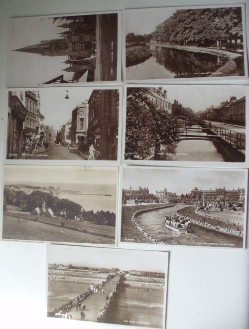 Postcards x 5 - UK - RPPC - Unused - Vintage