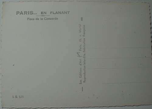 Postcards x 5 - Paris - Unused - Vintage