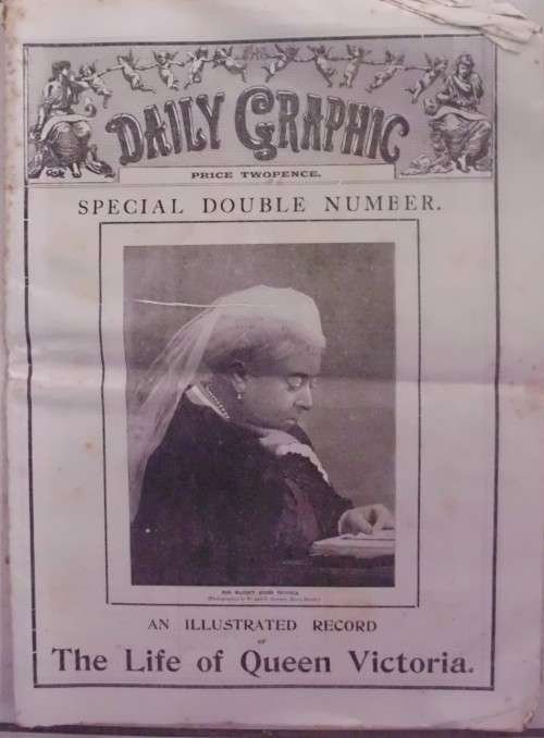 Newspaper - Commemorating Life of Queen Elizabeth - 1901