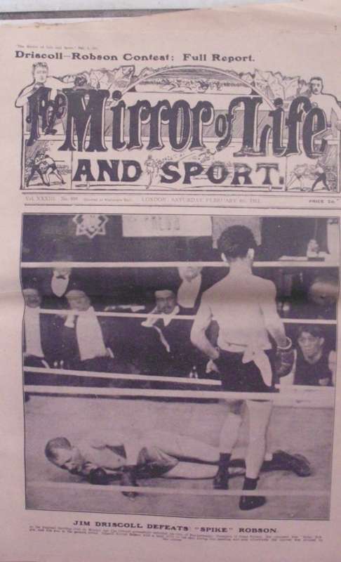Newspapers x 9 - Boxing Greats 1909-1911