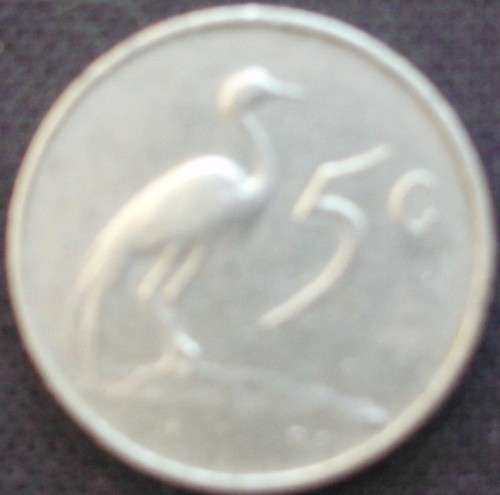 Coin - RSA 5 Cent - 1967 - English