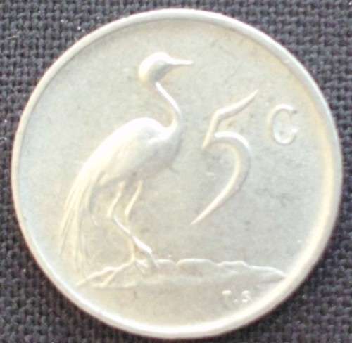 Coin - RSA 5 Cent - 1968 - English