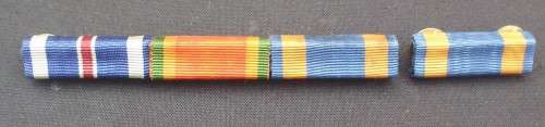 Military Ribbons - WW2 - USA - DFC/Air Medal, Etc