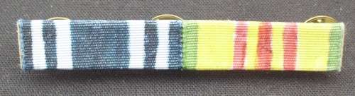 Military Ribbons - WW2 - USA - Longevity/Vietnam