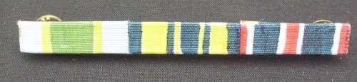 Military Ribbons - WW2 - USA - Mmanship/Comm/Unit Award