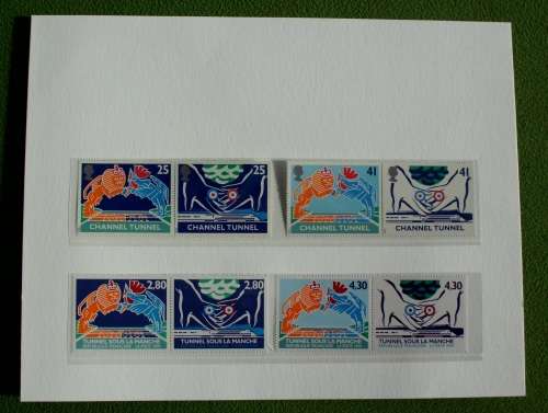 Stamp Set - UK Channel Tunnel - Booklet - Mint