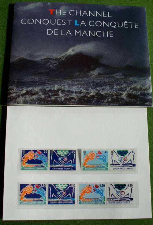 Stamp Set - UK Channel Tunnel - Booklet - Mint
