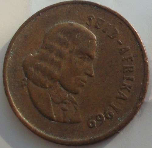 Coin - RSA 1 Cent - 1969 VF - Suid Afrika
