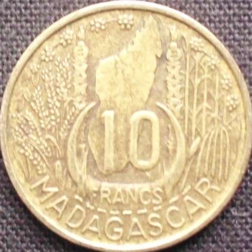 Coin - Madagascar 10 Franc - 1953 - EF
