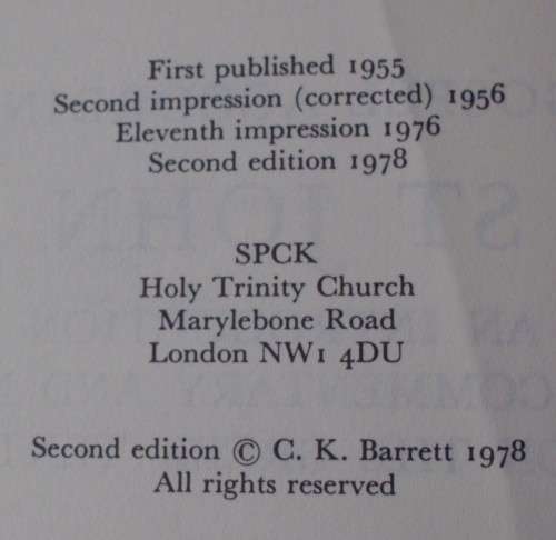 Bible - The Gospel According To John - 1978