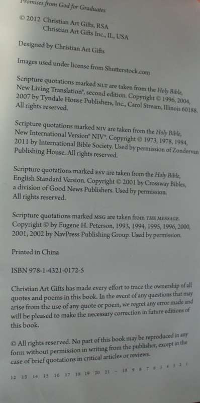Bible - Promises from God for Graduates - 2012