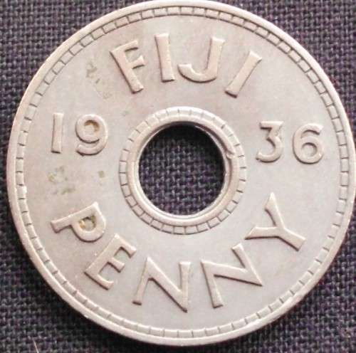 Coin - Fiji - Penny - 1936 - AU