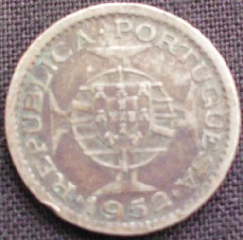 Coin - Macau - 50 Avos - 1952 - Rare