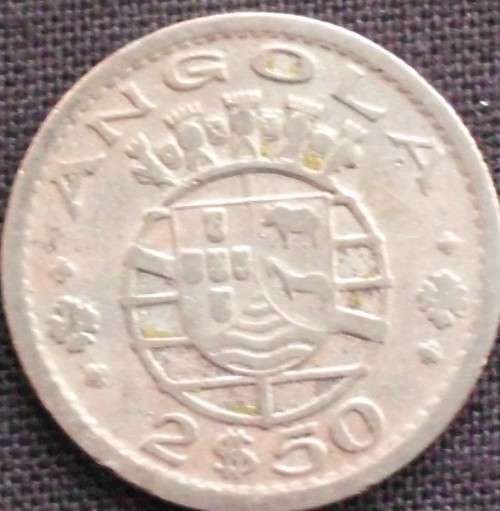 Coin - Angola - 2,5 Escudos - 1953