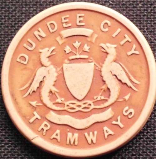 Token - Dundee City Tramways - 1d