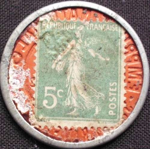 Token - France - 1920 - 6% Sales Tax + Stamp - 1920
