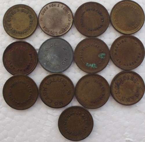 Token - Various x 13 - Vintage