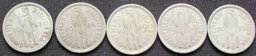Coin - Southern Rhodesia - 3D x 5 - A
