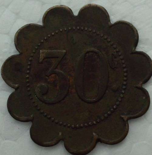 Token - Pecoul St.Cloud - 1902 - Brass