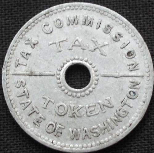 Token - Washington Sales Tax - 1935 -10 Cents