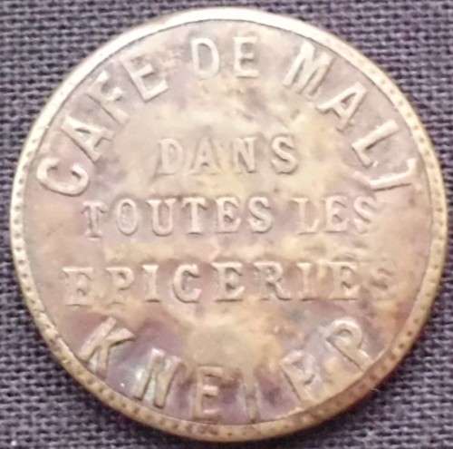 Token - France - Advertising - 21mm - Brass/Cardboard