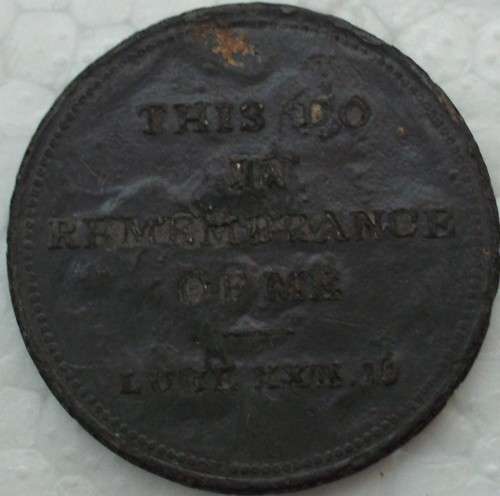 Token - Communion - Scotland - 1833 - Error