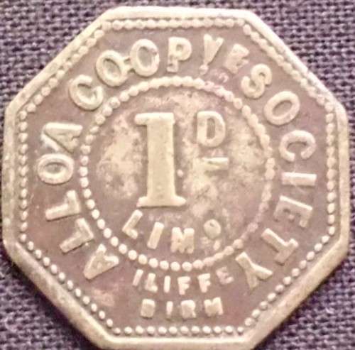 Token - Alloa Co-Op - Scotland - 1883