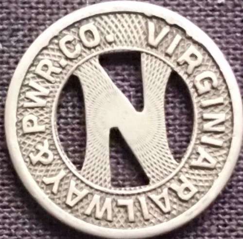 Token - Virginia Railways, Norfolk Route