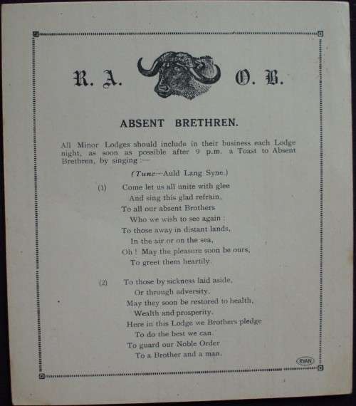 Booklets - ROAB Masonic - Rules, Gazettes, etc