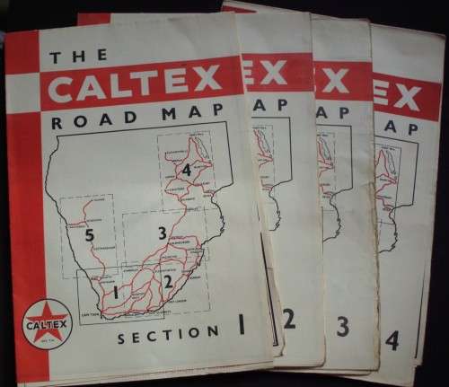 Caltex Map Set - Kruger National Park - Vintage