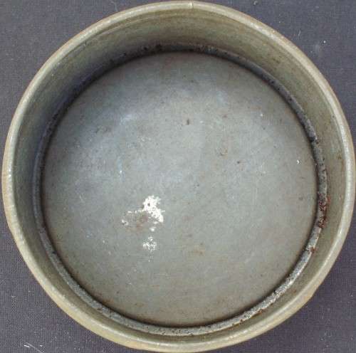 Antique Tin + Solid Metal Butter Dish