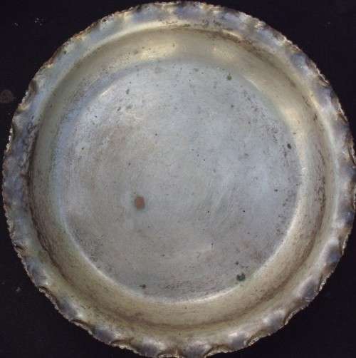 Antique Tin + Solid Metal Butter Dish