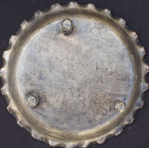 Antique Tin + Solid Metal Butter Dish