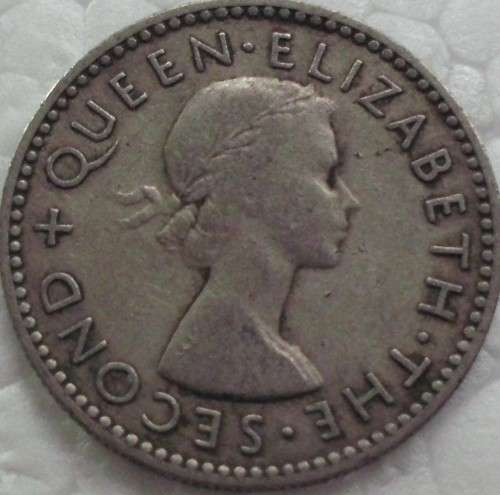 Coin - Rhodesia+Nyasaland - Sixpence - 1955 - Rare