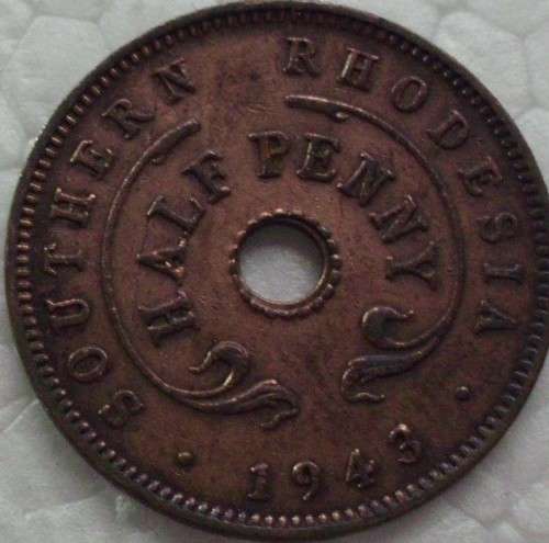 Coin - Southern Rhodesia - Half Penny - 1943 - UNC - A
