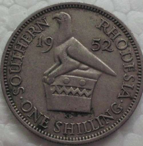 Coin - Southern Rhodesia - 1 Shilling - 1952 - Rare - A