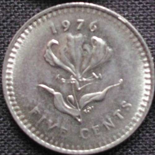 Coin - Rhodesia - 5 cents - 1976 - UNC