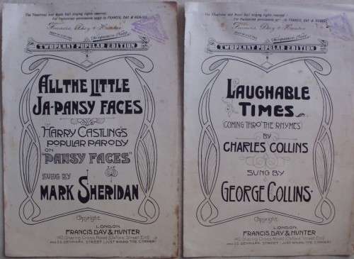Music Sheets x 2 - Antique
