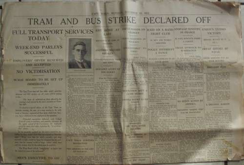 Newspaper Pieces x 3 - Vintage