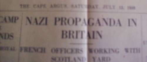 Newspaper Pieces x 3 - Vintage