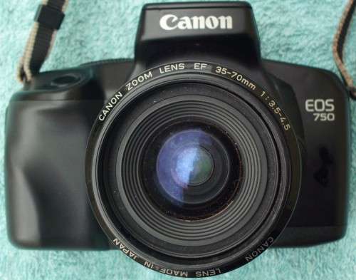 Camera - Canon EOS 750 Film - 35mm - With Lens + Battery