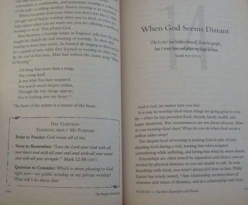 Bible/Book - The Purpose Driven Life - Rick Warren - Best Seller!