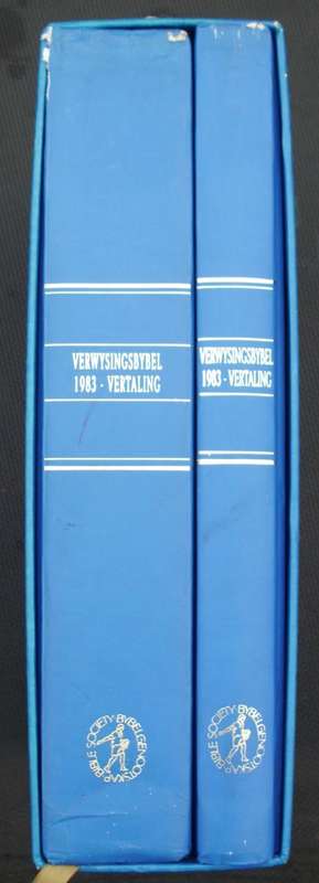 Bible - Die Bybel Met Verwysings - 1983 -  C - Twin Set Boxed - Perfect