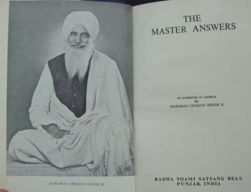 Bible/Religious Book - The Master Answers - Maharajah Singh - 1976