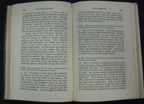 Bible/Religious Book - The Master Answers - Maharajah Singh - 1976